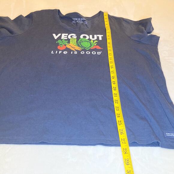 Life Is Good Veg Out Blue T-Shirt Size XXXL - Picture 7 of 7